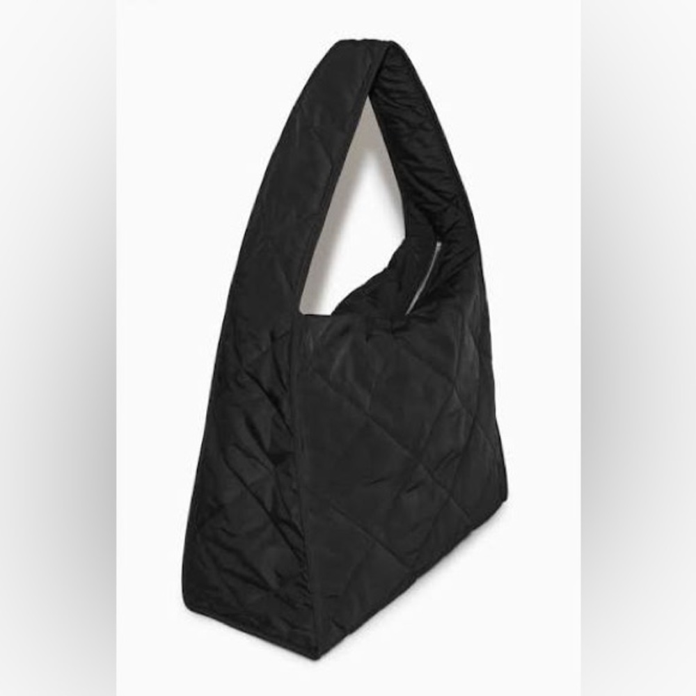 Cos Black Quilted Shoulder Bag